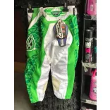 Fly Racing Kinetic Green-White cross nadrág