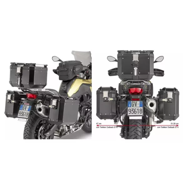 KAPPA OLDALDOBOZ TARTÓ KONZOL MONOKEY CAM SIDE BMW F 750 GS (18-23), F 800 GS (24-25), F 850 GS (18-23), F 850 GS ADVENTURE (19) - KFR K'FORCE ÉS KVG K'VOYAGER ALU DOBOZOKHOZ