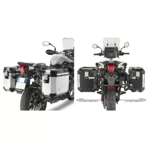 KAPPA OLDALDOBOZ TARTÓ KONZOL MONOKEY CAM SIDE TRIUMPH TIGER 800 / 800 XC / 800 XR (11-17) - KFR K'FORCE ÉS KVG K'VOYAGER ALU DOBOZOKHOZ