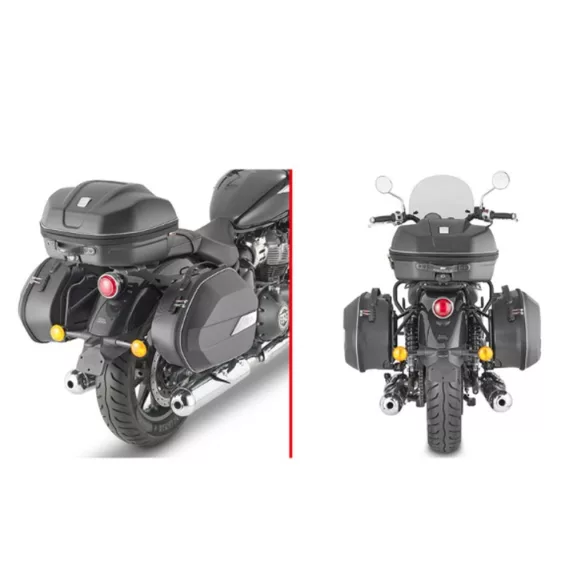 KAPPA OLDALDOBOZ TARTÓ KONZOL MONOKEY ROYAL ENFIELD SUPER METEOR 650 '23-'25 - SZINTÉN JÓ A MONOKEY RETRO-FIT KVE K'VENTURE ALU ÉS KMS K'MISSION ALU DOBOZOKHOZ IS