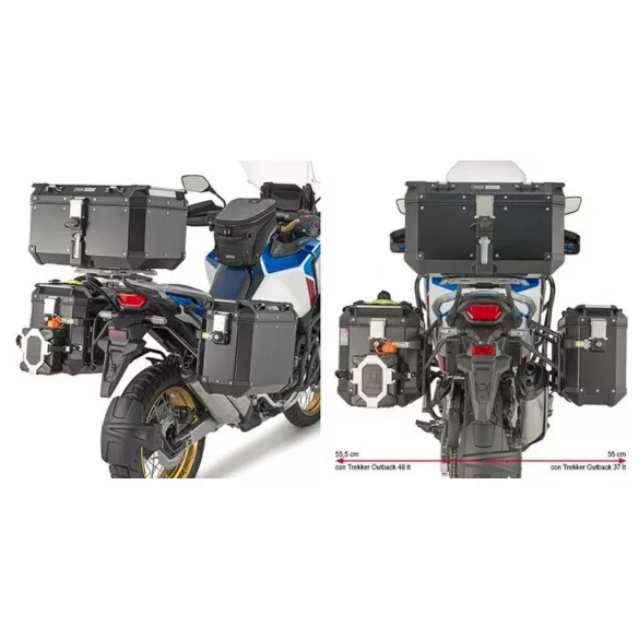 KAPPA OLDALDOBOZ TARTÓ KONZOL MONOKEY CAM SIDE HONDA CRF 1100L AFRICA TWIN '20-'25 ADVENTURE SPORTS '20-'25 - KFR K'FORCE ÉS KVG K'VOYAGER ALU DOBOZOKHOZ