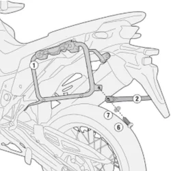   KAPPA OLDALDOBOZ TARTÓ KONZOL MONOKEY HONDA XL 750 TRANSALP '23-'25 - SZINTÉN JÓ A MONOKEY RETRO-FIT KVE K'VENTURE ALU ÉS KMS K'MISSION ALU DOBOZOKHOZ IS