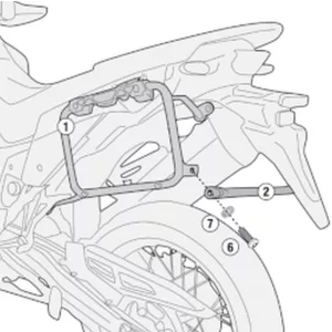 KAPPA OLDALDOBOZ TARTÓ KONZOL MONOKEY HONDA XL 750 TRANSALP '23-'25 - SZINTÉN JÓ A MONOKEY RETRO-FIT KVE K'VENTURE ALU ÉS KMS K'MISSION ALU DOBOZOKHOZ IS