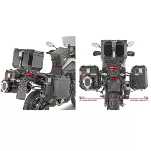 KAPPA OLDALDOBOZ TARTÓ KONZOL MONOKEY CAM SIDE YAMAHA TENERE 700 / WORLD RAID '19-'24 - KFR K'FORCE ÉS KVG K'VOYAGER ALU DOBOZOKHOZ