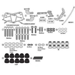   KAPPA OLDALDOBOZ TARTÓ KONZOL MONOKEY CAM SIDE BMW F 900 GS '24- - KFR K'FORCE ÉS KVG K'VOYAGER ALU DOBOZOKHOZ