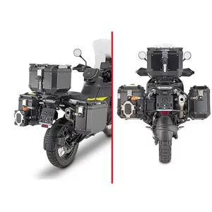 KAPPA OLDALDOBOZ TARTÓ KONZOL MONOKEY TRIUMPH TIGER 1200 GT '22-'25 - SZINTÉN JÓ A MONOKEY RETRO-FIT KVE K'VENTURE ALU ÉS KMS K'MISSION ALU DOBOZOKHOZ IS