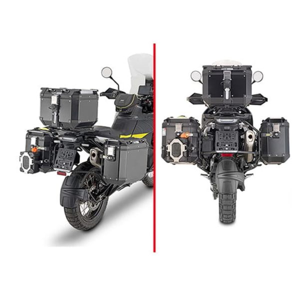 KAPPA OLDALDOBOZ TARTÓ KONZOL MONOKEY TRIUMPH TIGER 1200 GT '22-'25 - SZINTÉN JÓ A MONOKEY RETRO-FIT KVE K'VENTURE ALU ÉS KMS K'MISSION ALU DOBOZOKHOZ IS