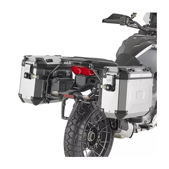 KAPPA OLDALDOBOZ TARTÓ KONZOL MONOKEY CAM SIDE MOTO GUZZI STELVIO 1000 '24-'25 - KFR K'FORCE ALU DOBOZOKHOZ