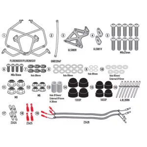 KAPPA OLDALDOBOZ TARTÓ KONZOL MONOKEY CAM SIDE VOGE VALICO 900 DSX '24-'25 - KFR K'FORCE ÉS KVG K'VOYAGER ALU DOBOZOKHOZ