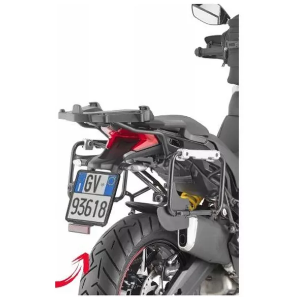 KAPPA GYORSKIOLDÓS OLDALDOBOZ TARTÓ KONZOL MONOKEY CAM SIDE DUCATI MULTISTRADA 950 S (19), MULTISTRADA ENDURO 1260 (19) - KFR K'FORCE ÉS KVG K'VOYAGER ALU DOBOZOKHOZ