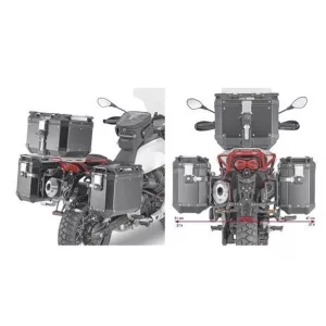 KAPPA GYORSKIOLDÓS OLDALDOBOZ TARTÓ KONZOL MONOKEY CAM SIDE MOTO GUZZI V85 TT '19-'23 - KFR K'FORCE ÉS KVG K'VOYAGER ALU DOBOZOKHOZ