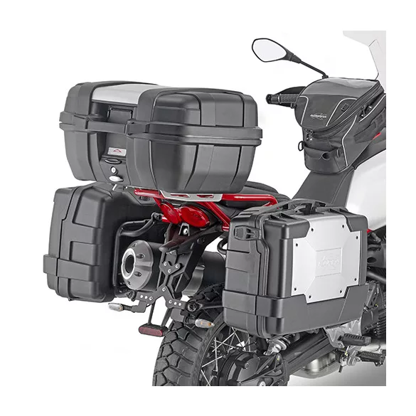 KAPPA GYORSKIOLDÓS OLDALDOBOZ TARTÓ KONZOL MONOKEY MOTO GUZZI V85 TT '19-'23 - SZINTÉN JÓ A MONOKEY RETRO-FIT KVE K'VENTURE ALU ÉS KMS K'MISSION ALU DOBOZOKHOZ IS