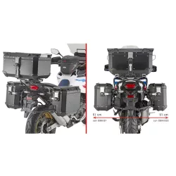   KAPPA OLDALDOBOZ TARTÓ KONZOL MONOKEY CAM SIDE HONDA CRF 1100 L AFRICA TWIN '20-'25 / ADVENTURE SPORT '20-'25 - KVG K'VOYAGER ALU DOBOZOKHOZ ( JOBB OLDALI KVGS33 SÜLLYESZTETT VÁLTOZATHOZ )