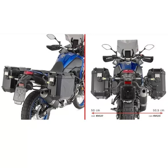 KAPPA OLDALDOBOZ TARTÓ KONZOL MONOKEY CAM SIDE YAMAHA TENERE 700 '19-'24, WORLD RAID '22-'25 - KVG K'VOYAGER ALU DOBOZOKHOZ ( JOBB OLDALI KVGS33 SÜLLYESZTETT VÁLTOZATHOZ )