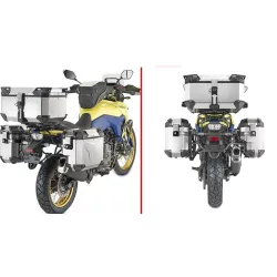   KAPPA 2025/11 OLDALDOBOZ TARTÓ KONZOL MONOKEY CAM SIDE SUZUKI V-STROM 800 DE / SE '23-'25 - KVG K'VOYAGER ALU DOBOZOKHOZ ( JOBB OLDALI KVGS33 SÜLLYESZTETT VÁLTOZATHOZ )