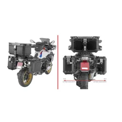   KAPPA OLDALDOBOZ TARTÓ KONZOL MONOKEY CAM SIDE BMW R 1200 GS / ADV '13-'18, R 1250 GS / ADV '19-'24 - KVG K'VOYAGER ALU DOBOZOKHOZ ( JOBB OLDALI KVGS33 SÜLLYESZTETT VÁLTOZATHOZ )