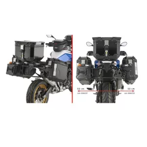 KAPPA OLDALDOBOZ TARTÓ KONZOL MONOKEY CAM SIDE BMW F 900 GS '24- - KVG K'VOYAGER ALU DOBOZOKHOZ ( JOBB OLDALI KVGS33 SÜLLYESZTETT VÁLTOZATHOZ )