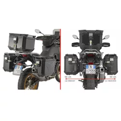   KAPPA OLDALDOBOZ TARTÓ KONZOL MONOKEY CAM SIDE KOVE 800 X PRO '24-'25 - KVG K'VOYAGER ALU DOBOZOKHOZ ( JOBB OLDALI KVGS33 SÜLLYESZTETT VÁLTOZATHOZ )