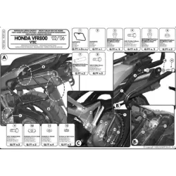   KAPPA MONOKEY SIDE OLDALKONZOL HONDA VFR 800 '02-'11 - CSAK K33N K'ROAD DOBOZOKHOZ
