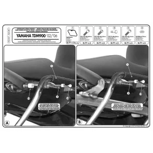 KAPPA MONOKEY SIDE OLDALKONZOL YAMAHA TDM 900 '02-'14 - CSAK K33N K'ROAD DOBOZOKHOZ