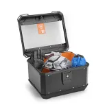 KAPPA 2026/01 TÚRADOBOZ (HÁTSÓ) 40L MONOLOCK KMX400B K'METROBOX ALUMÍNIUM FEKETE