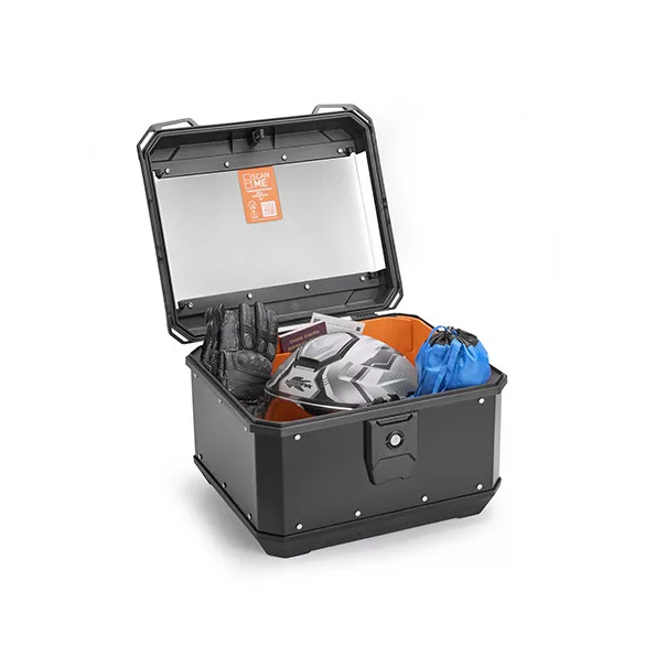 KAPPA 2026/01 TÚRADOBOZ (HÁTSÓ) 40L MONOLOCK KMX400B K'METROBOX ALUMÍNIUM FEKETE