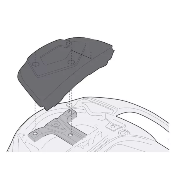 KAPPA HÁTSÓ DOBOZTARTÓ KONZOL SUZUKI BURGMAN 650 / EXECUTIVE '02-'20 (MONOKEY PLATNIVAL)