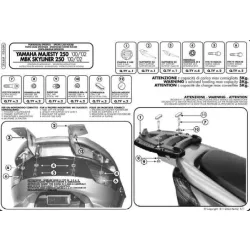   KAPPA HÁTSÓ DOBOZTARTÓ KONZOL YAMAHA MAJESTY 250 (00-07) (MONOLOCK PLATNIVAL)