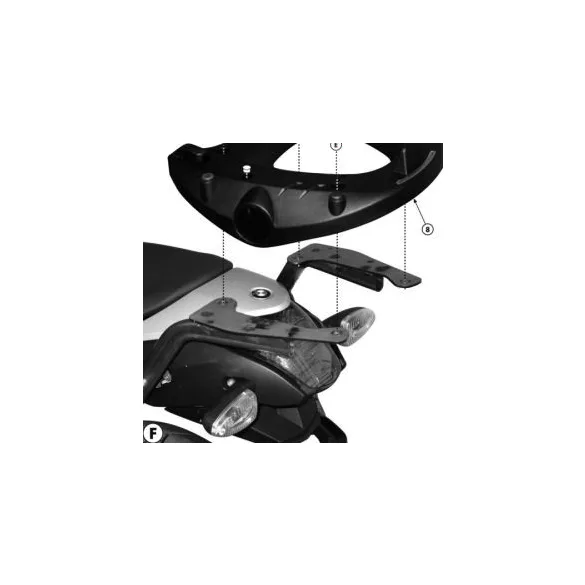 KAPPA HÁTSÓ DOBOZTARTÓ KONZOL BMW C 600 SPORT (12-15) (MONOLOCK PLATNIVAL)