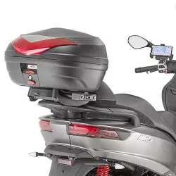   KAPPA HÁTSÓ DOBOZTARTÓ KONZOL PIAGGIO MP3 350/400/500 SPORT / BUSINESS '18-'21 (PLATNI NÉLKÜL)