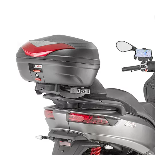 KAPPA HÁTSÓ DOBOZTARTÓ KONZOL PIAGGIO MP3 350/400/500 SPORT / BUSINESS '18-'21 (PLATNI NÉLKÜL)