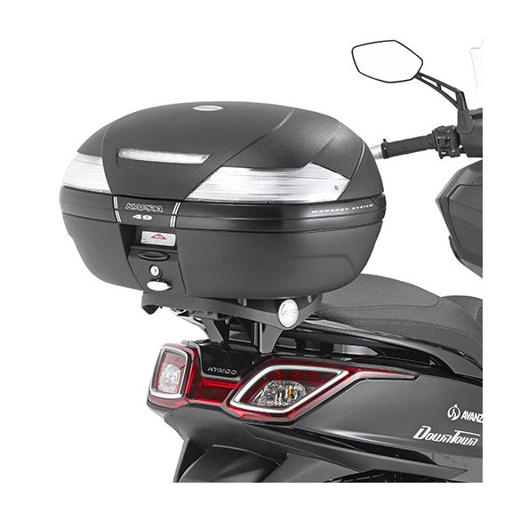 KAPPA HÁTSÓ DOBOZTARTÓ KONZOL KYMCO DOWNTOWN 125i ABS '15-'24, DOWNTOWN 350i '15-'24 (PLATNI NÉLKÜL)