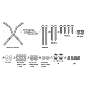 KAPPA KÖZPONTI DOBOZTARTÓ KONZOL TRIUMPH SCRAMBLER 400 X '24-'25, SPEED 400 '24-'25 ( PLATNI NÉLKÜL )