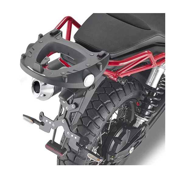 KAPPA KÖZPONTI DOBOZTARTÓ KONZOL MOTO GUZZI V85 TT '19-'23 ( PLATNI NÉLKÜL )