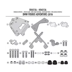   KAPPA KÖZPONTI DOBOZTARTÓ KONZOL BMW F 850/900GS ADVENTURE (19-25) ALUMÍNIUM MONOKEY