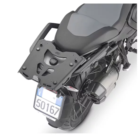 KAPPA (ALUMÍNIUM PLATNI) KÖZPONTI DOBOZTARTÓ KONZOL MONOKEY BMW R 1300 GS '24-'25, R 1300 GS ADVENTURE '25, C 400 GT '25 - FEKETE SZÍN