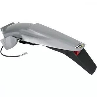   Ufo hátsó sárvédő lámpával-sárvédőtoldattal, ezüst KTM SX/EXC 1999-2003
