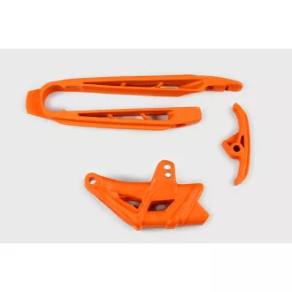   UFO láncvezető szett, narancs - KTM SX 125/250, SX - f 250/450 '07 - 10, SX 144/150, EXC 125/200/250/300, EXC - f 450 '08 - 10