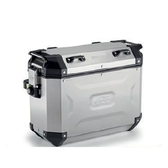 KAPPA OLDALDOBOZ 37L MONOKEY CAM SIDE KVG37A K'VOYAGER ALUMÍNIUM BAL OLDALI EZÜST SZÍNBEN