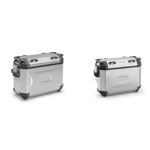 KAPPA OLDALDOBOZOK 48L MONOKEY CAM SIDE KVG48A K'VOYAGER ALUMÍNIUM JOBB / BAL EZÜST SZÍNBEN