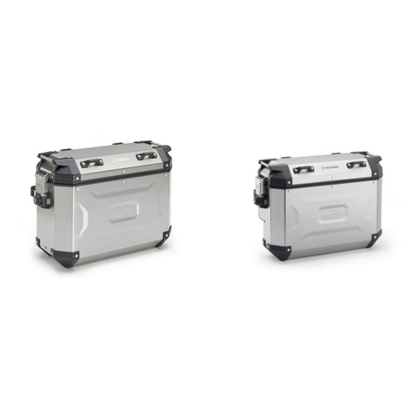 KAPPA OLDALDOBOZOK 48L MONOKEY CAM SIDE KVG48A K'VOYAGER ALUMÍNIUM JOBB / BAL EZÜST SZÍNBEN