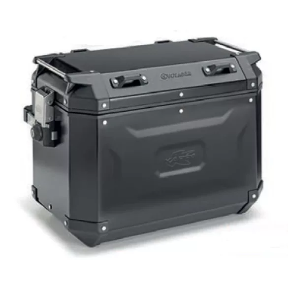 KAPPA OLDALDOBOZ 48L MONOKEY CAM SIDE KVG48B K'VOYAGER ALUMÍNIUM BAL OLDALI FEKETE ANODIZÁLT BLACK LINE