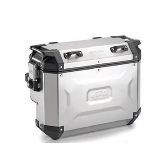 KAPPA OLDALDOBOZ 33L MONOKEY CAM SIDE KVGS33A K'VOYAGER ALUMÍNIUM JOBB OLDALI EZÜST SZÍNBEN - KIVÁGOTT (KIPUFOGÓHOZ)