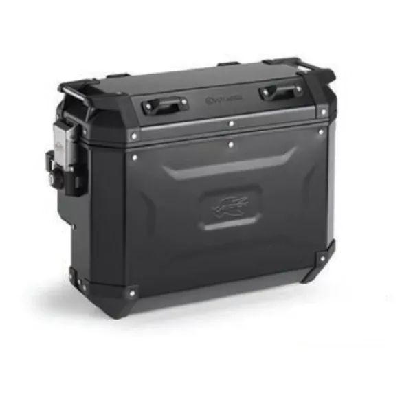 KAPPA OLDALDOBOZ 33L MONOKEY CAM SIDE KVGS33B K'VOYAGER ALUMÍNIUM JOBB OLDALI FEKETE ANODIZÁLT - KIVÁGOTT (KIPUFOGÓHOZ)