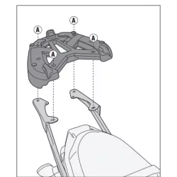  KAPPA KÖZPONTI DOBOZTARTÓ KONZOL YAMAHA MT 07 700 (14-17) ( PLATNI NÉLKÜL )