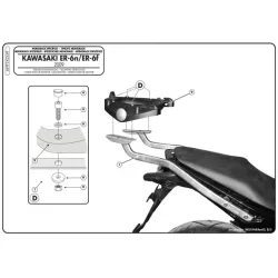   KAPPA KÖZPONTI DOBOZTARTÓ KONZOL KAWASAKI ER-6N / ER-6F 650 (09-11) ( PLATNI NÉLKÜL )