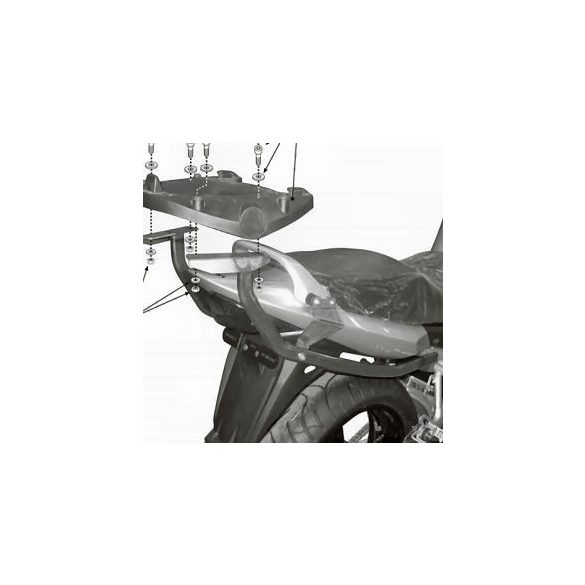 KAPPA KÖZPONTI DOBOZTARTÓ KONZOL SUZUKI GSX 650F (08-14), 1250 F (10-16), GSF 650 BANDIT / S / ABS (05-11), 1200 / 1250 BANDIT / S (06-11) ( PLATNI NÉLKÜL )