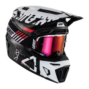 Leatt MOTO 9.5 Carbon V23 bukósisak, carbon-white , S