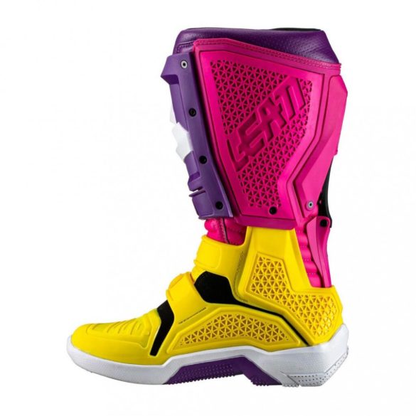 Leatt GPX 5.5. Flexlock offroad csizma, YELLOW-PURPLE-PINK