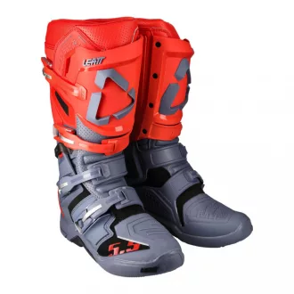 Leatt gpx 5.5. flexlock offroad csizma, grafit - piros
